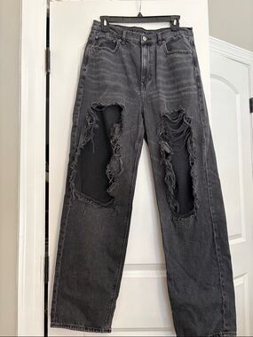 American Eagle Baggy Charcoal Denim Jeans